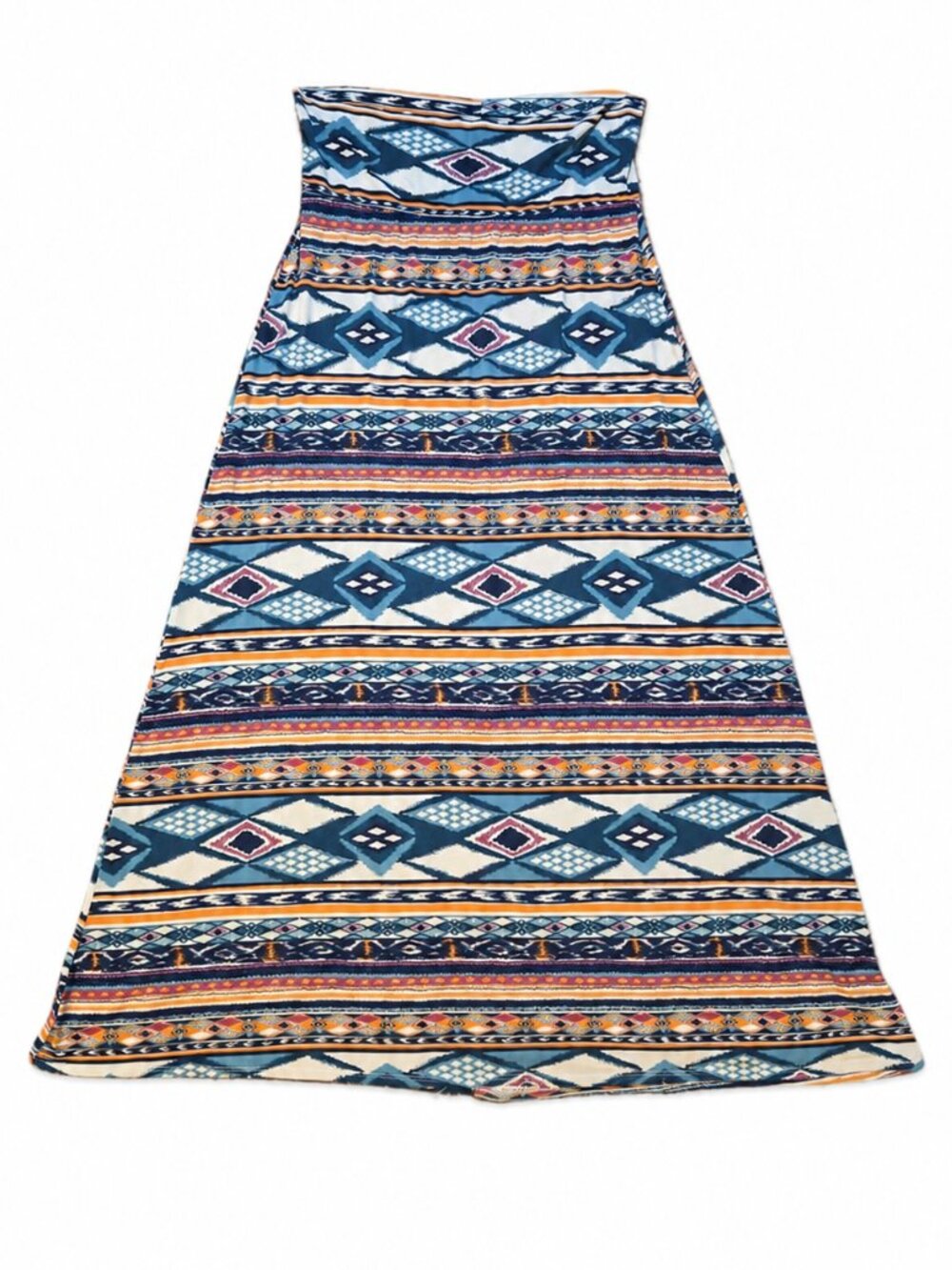 American Rag Cie Aztec Southwestern Geometric Boho Maxi Skirt XL Made in USA